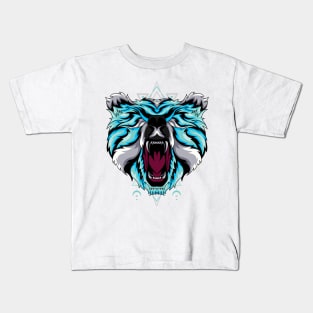 roar bear angry Kids T-Shirt